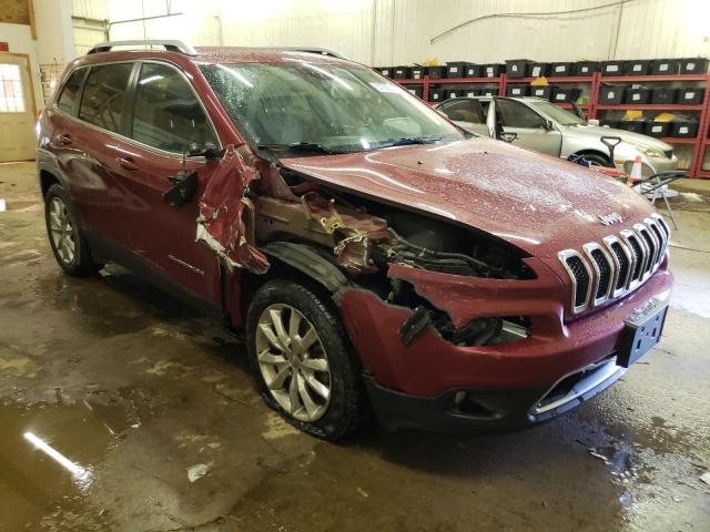 1C4PJLDBXFW747085 - 2015 JEEP CHEROKEE LIMITED RED photo 4