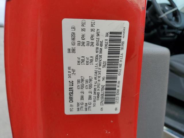 1D7HU16N38J176942 - 2008 DODGE RAM 1500 ST RED photo 12