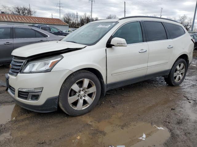 1GNKVJKD4EJ269241 - 2014 CHEVROLET TRAVERSE LTZ WHITE photo 1