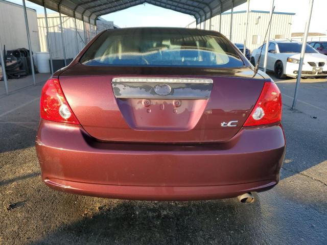 JTKDE177760112081 - 2006 TOYOTA SCION TC 勃艮第红 照片 6
