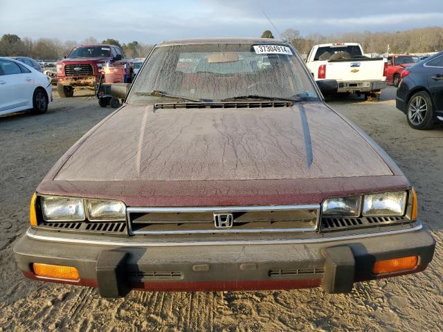 JHMAD7435FC061789 - 1985 HONDA ACCORD 1800 LX MAROON photo 5