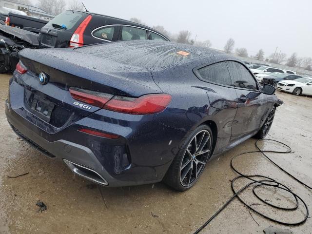 WBAAE2C02LCE41189 - 2020 BMW 840I BLUE photo 3