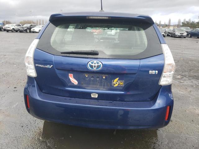 JTDZN3EU5C3067329 - 2012 TOYOTA PRIUS V BLUE photo 6