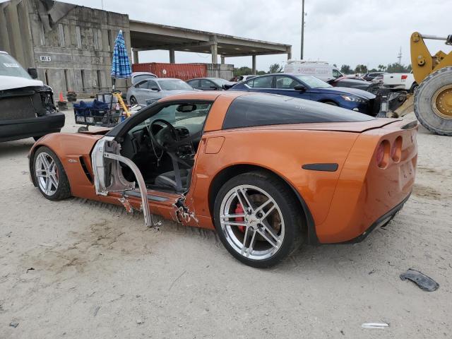 1G1YY25E585127586 - 2008 CHEVROLET CORVETTE Z06 ORANGE photo 2