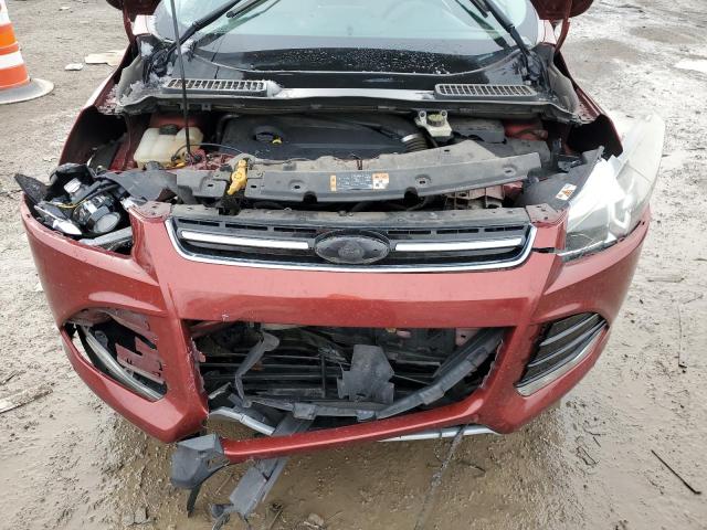 1FMCU0JX7EUE37700 - 2014 FORD ESCAPE TITANIUM RED photo 12