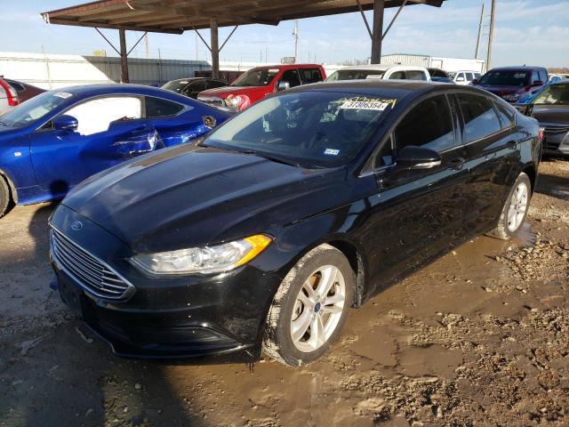 3FA6P0H77JR258028 - 2018 FORD FUSION SE BLACK photo 1