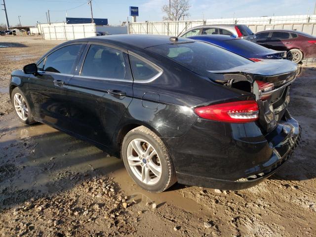 3FA6P0H77JR258028 - 2018 FORD FUSION SE BLACK photo 2