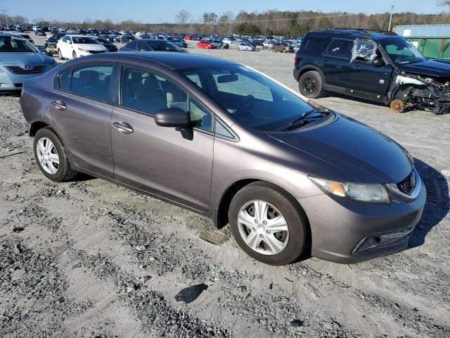 19XFB2F5XEE047358 - 2014 HONDA CIVIC LX GRAY photo 4