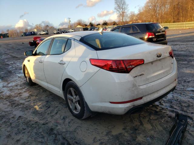 5XXGM4A76DG186931 - 2013 KIA OPTIMA LX WHITE photo 2