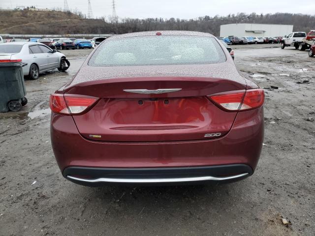 1C3CCCABXGN131170 - 2016 CHRYSLER 200 LIMITED BURGUNDY photo 6