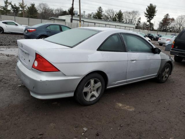 1HGEM22945L015738 - 2005 HONDA CIVIC EX SILVER photo 3