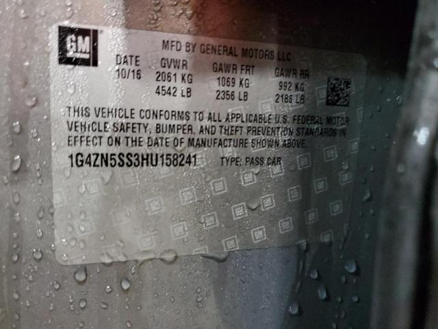 1G4ZN5SS3HU158241 - 2017 BUICK LACROSSE PREFERRED TAN photo 12