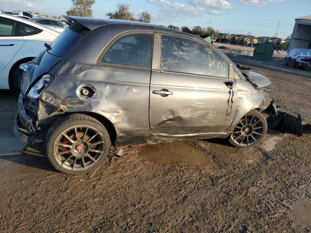 3C3CFFFHXFT594592 - 2015 FIAT 500 ABARTH GRAY photo 3