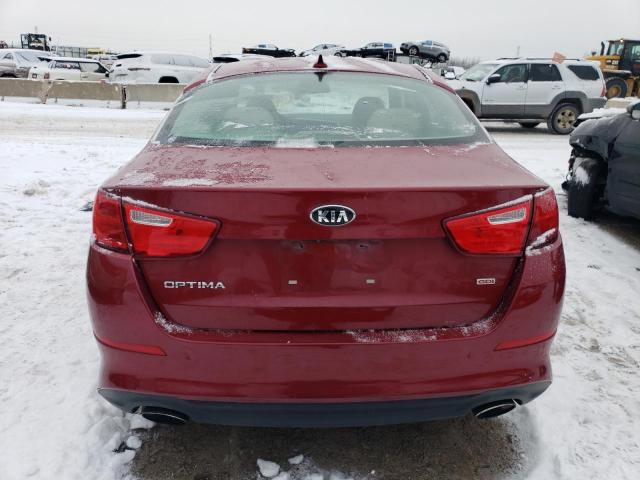 5XXGM4A76FG356885 - 2015 KIA OPTIMA LX BURGUNDY photo 6