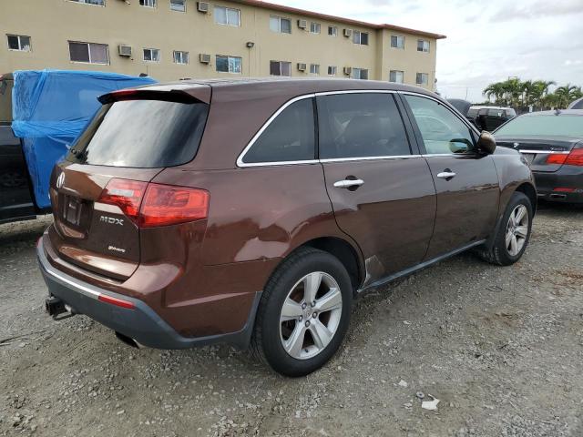 2HNYD2H66AH515944 - 2010 ACURA MDX TECHNOLOGY BROWN photo 3