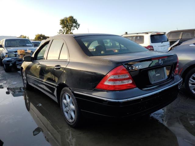 WDBRF61J24F543934 - 2004 MERCEDES-BENZ C 240 BLACK photo 2