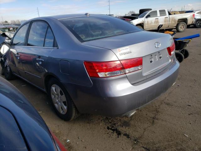 5NPET46F08H328789 - 2008 HYUNDAI SONATA GLS GRAY photo 2