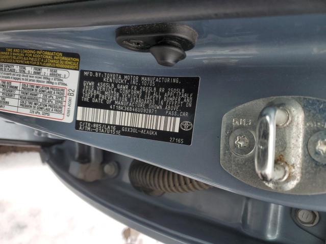 4T1BK36B46U092871 - 2006 TOYOTA AVALON XL BLUE photo 12