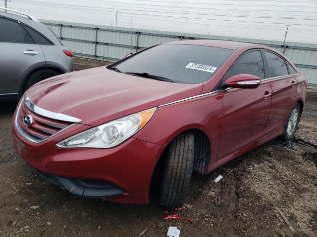 5NPEB4AC4EH944670 - 2014 HYUNDAI SONATA GLS RED photo 1