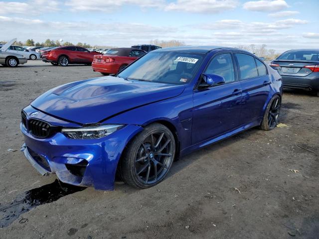 WBS8M9C53J5L71752 - 2018 BMW M3 BLUE photo 1