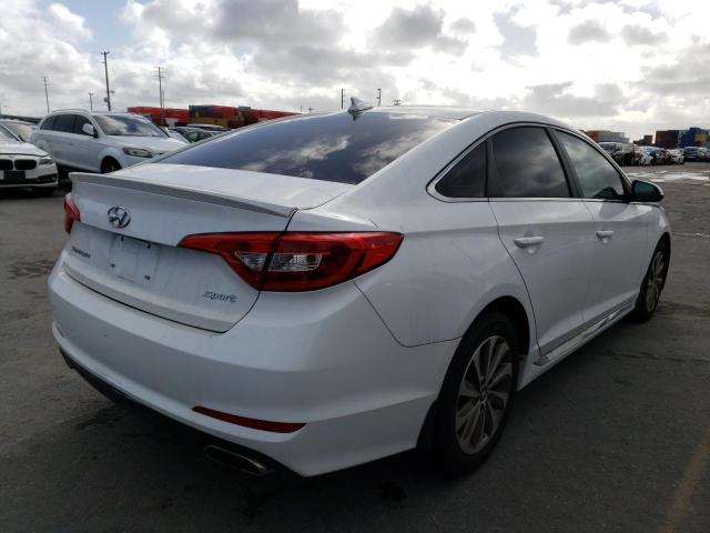 5NPE34AF2FH244493 - 2015 HYUNDAI SONATA SPO WHITE photo 3