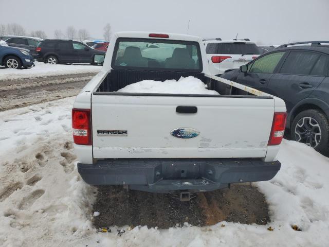 1FTYR10D89PA34841 - 2009 FORD RANGER WHITE photo 6