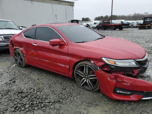 1HGCT2B06GA007683 - 2016 HONDA ACCORD TOURING RED photo 4