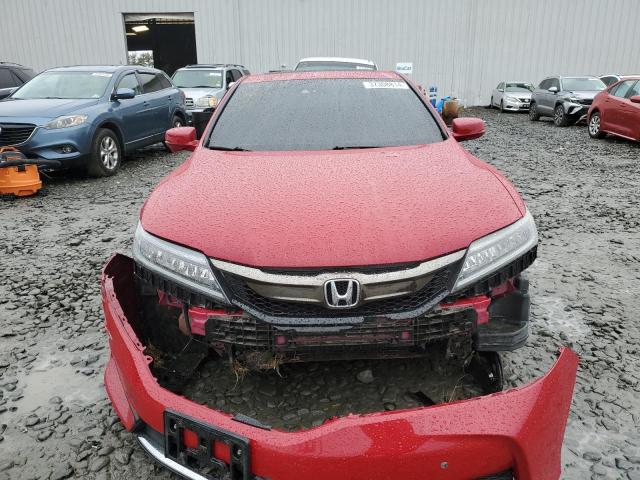 1HGCT2B06GA007683 - 2016 HONDA ACCORD TOURING RED photo 5