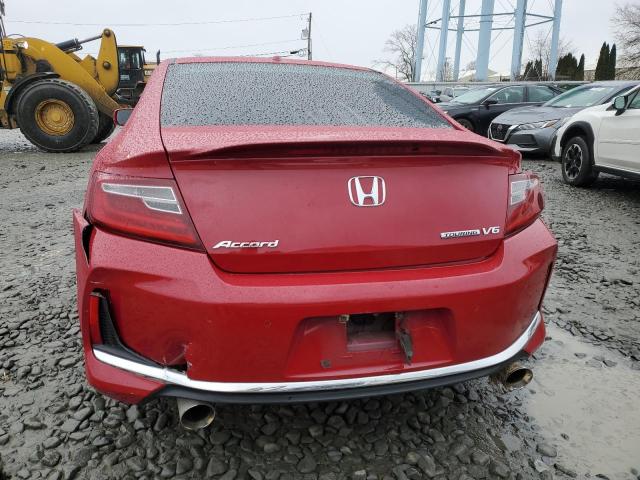 1HGCT2B06GA007683 - 2016 HONDA ACCORD TOURING RED photo 6