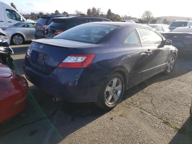 2HGFG12847H534754 - 2007 HONDA CIVIC EX BLUE photo 3