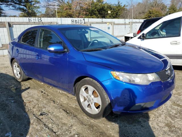 KNAFU4A21A5274265 - 2010 KIA FORTE EX BLUE photo 4