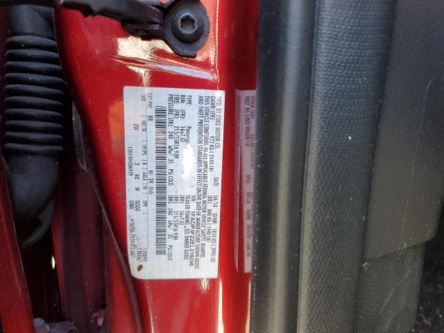 1FADP3F22EL316096 - 2014 FORD FOCUS SE RED photo 12