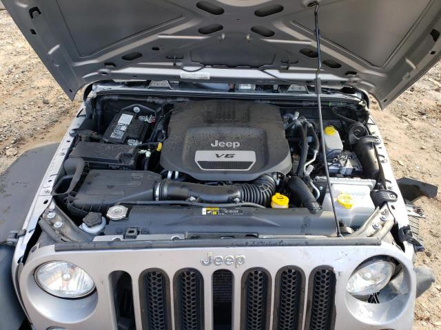 1C4BJWDGXJL874355 - 2018 JEEP WRANGLER U SPORT ვერცხლისფერი ფოტო 11