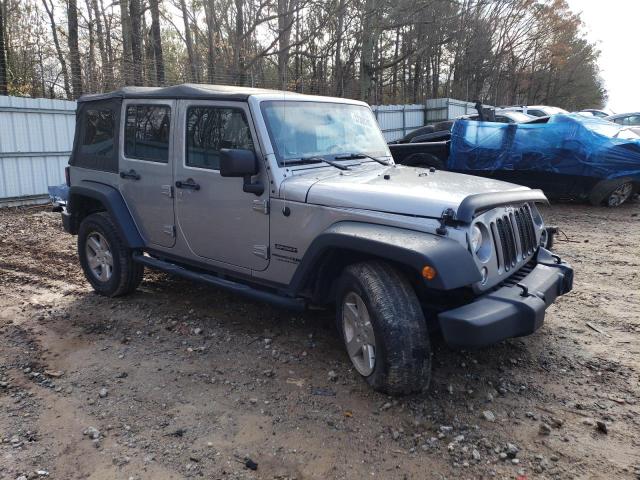 1C4BJWDGXJL874355 - 2018 JEEP WRANGLER U SPORT ვერცხლისფერი ფოტო 4