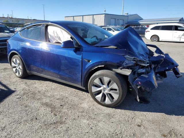 7SAYGDEE2NF447709 - 2022 TESLA MODEL Y BLUE photo 4