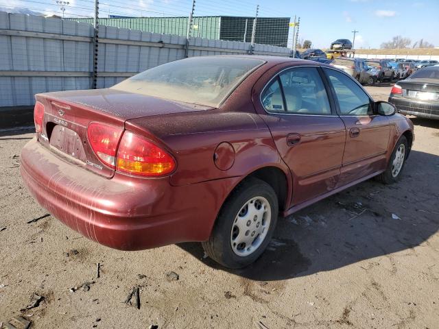 1G3NK52T21C191344 - 2001 OLDSMOBILE ALERO GX RED photo 3