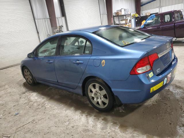 2HGFA16569H342661 - 2009 HONDA CIVIC LX BLUE photo 2