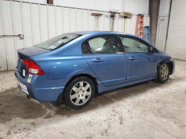 2HGFA16569H342661 - 2009 HONDA CIVIC LX BLUE photo 3