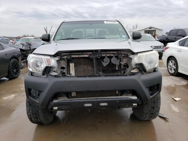 5TFLU4ENXFX138173 - 2015 TOYOTA TACOMA DOUBLE CAB SILVER photo 5