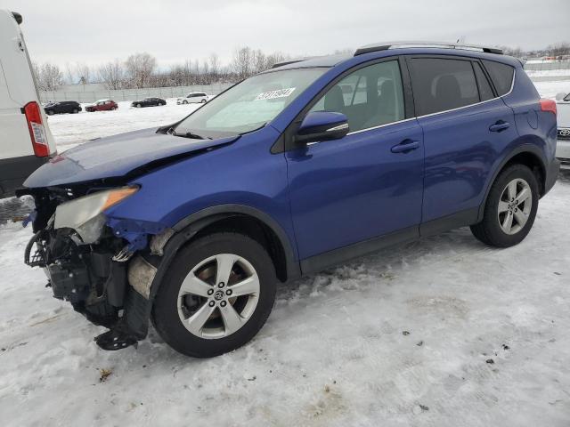 2T3RFREV8FW322792 - 2015 TOYOTA RAV4 XLE BLUE photo 1