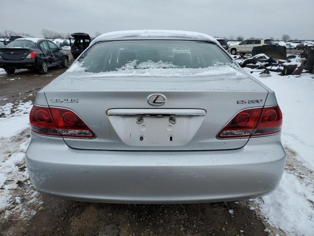 JTHBA30GX65152205 - 2006 LEXUS ES 330 SILVER photo 6