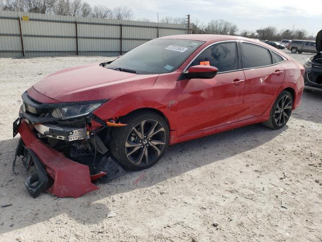 2HGFC2F80LH598893 - 2020 HONDA CIVIC SPORT 红色 照片 1