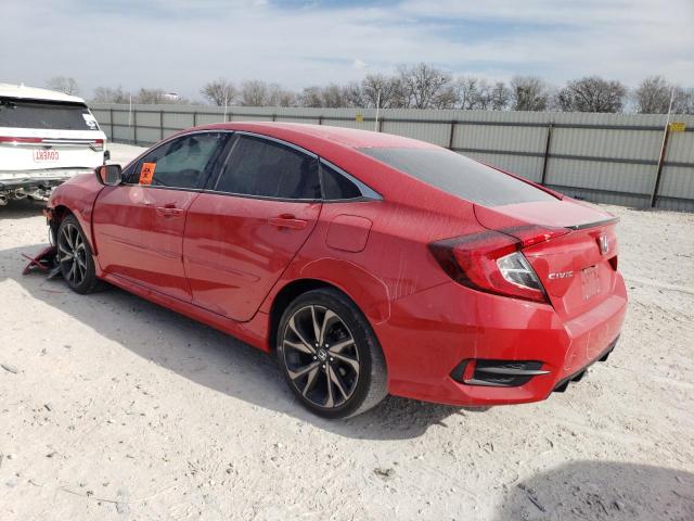2HGFC2F80LH598893 - 2020 HONDA CIVIC SPORT 红色 照片 2