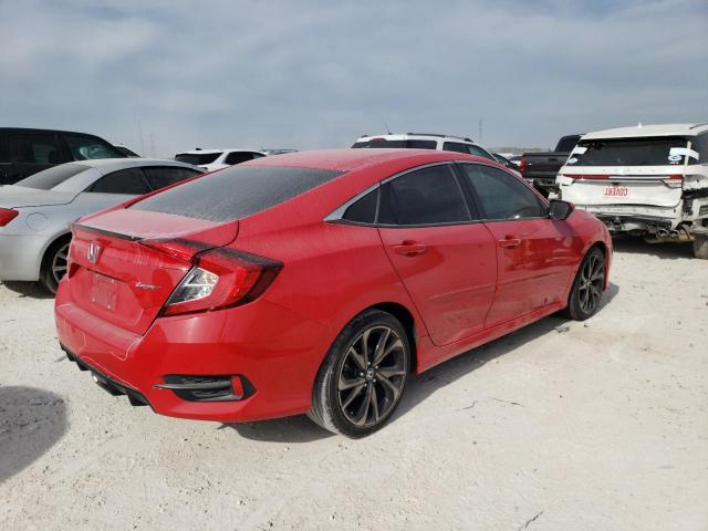 2HGFC2F80LH598893 - 2020 HONDA CIVIC SPORT 红色 照片 3