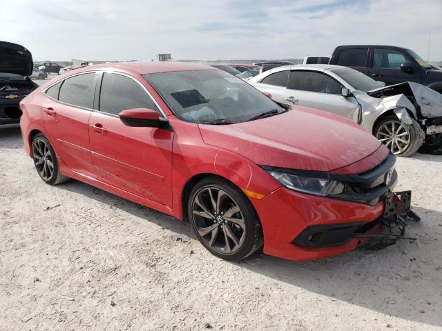 2HGFC2F80LH598893 - 2020 HONDA CIVIC SPORT 红色 照片 4