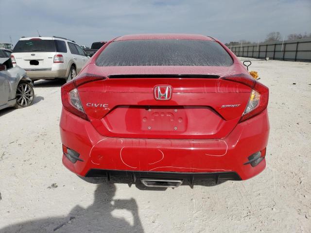 2HGFC2F80LH598893 - 2020 HONDA CIVIC SPORT 红色 照片 6