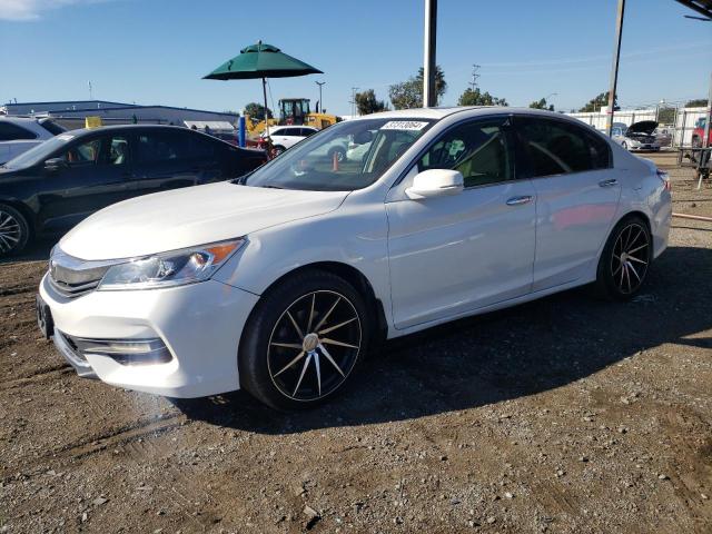 1HGCR3F02GA005380 - 2016 HONDA ACCORD EXL WHITE photo 1