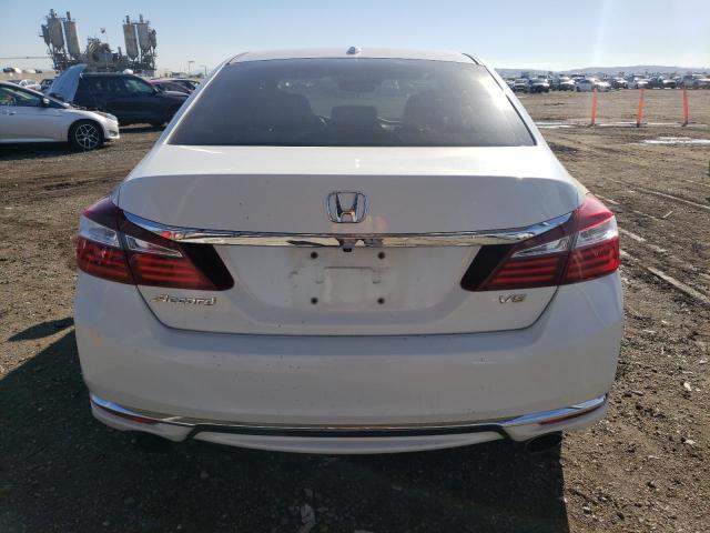 1HGCR3F02GA005380 - 2016 HONDA ACCORD EXL WHITE photo 6