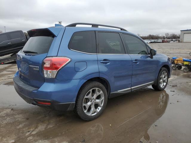 JF2SJATC8HH442394 - 2017 SUBARU FORESTER 2.5I TOURING BLUE photo 3