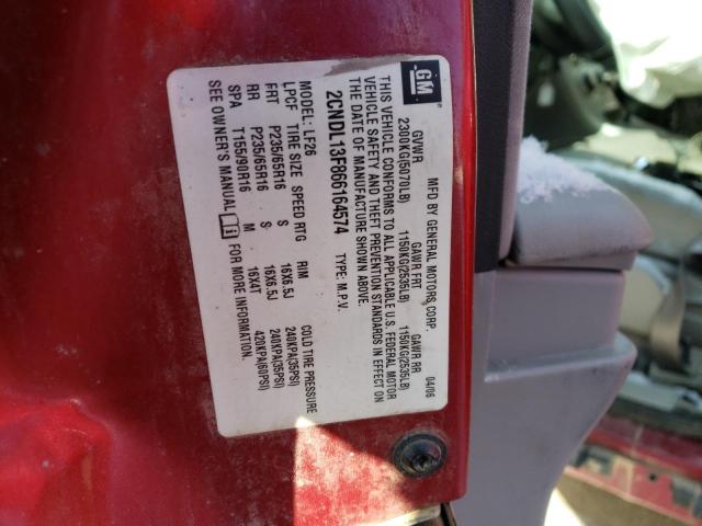 2CNDL13F866164574 - 2006 CHEVROLET EQUINOX LS BROWN photo 14